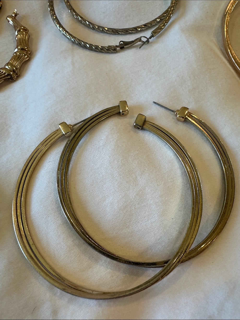 Hoop Earring Set - Gold - Picture 7 of 7